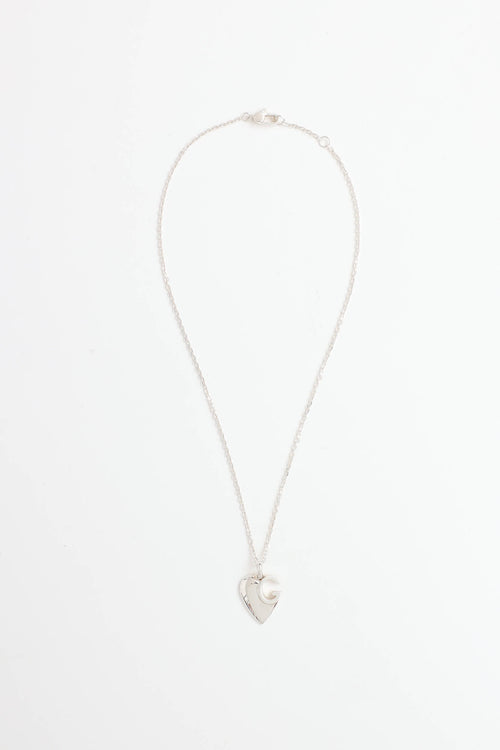 Sterling Silver Charlotte Heart Necklace