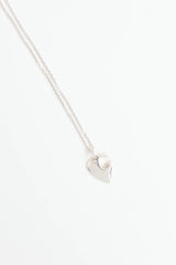 Sterling Silver Charlotte Heart Necklace