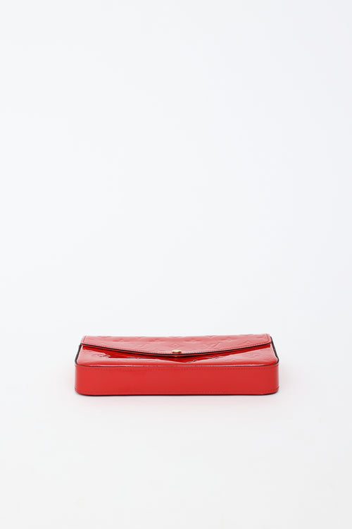 Louis Vuitton 2015 Patent Vernis Felicie Pochette Bag