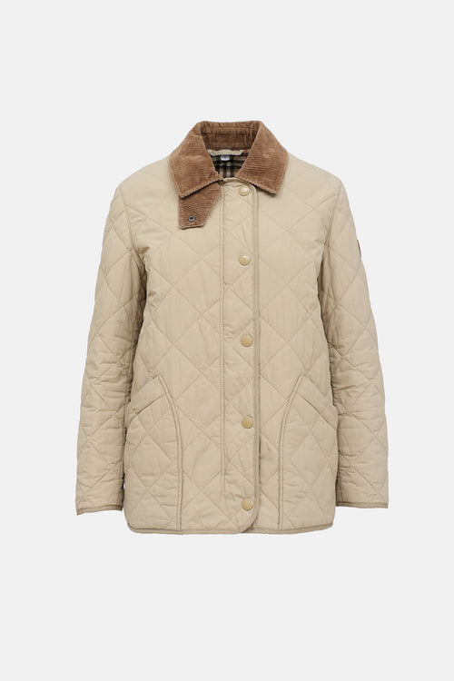 Burberry Quilted Check Jacket