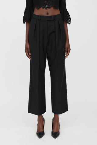 Wool Pleated Trouser