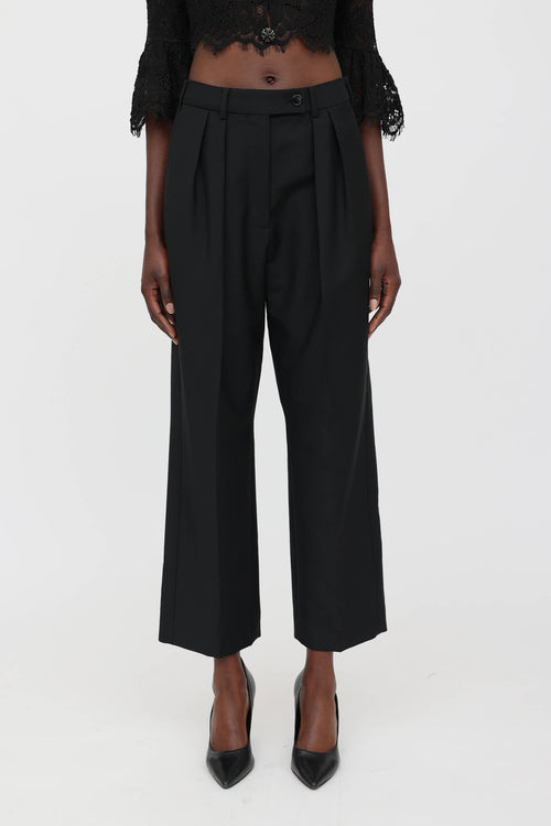 Wool Pleated Trouser