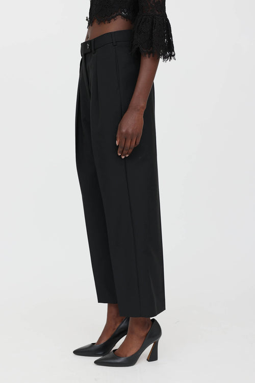 Wool Pleated Trouser
