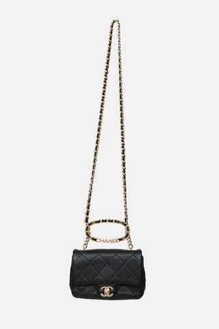 Chanel Cruise 2023 Round Top Handle Mini Flap Bag