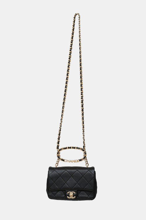 Chanel Cruise 2023 Round Top Handle Mini Flap Bag