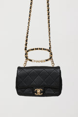 Chanel Cruise 2023 Round Top Handle Mini Flap Bag