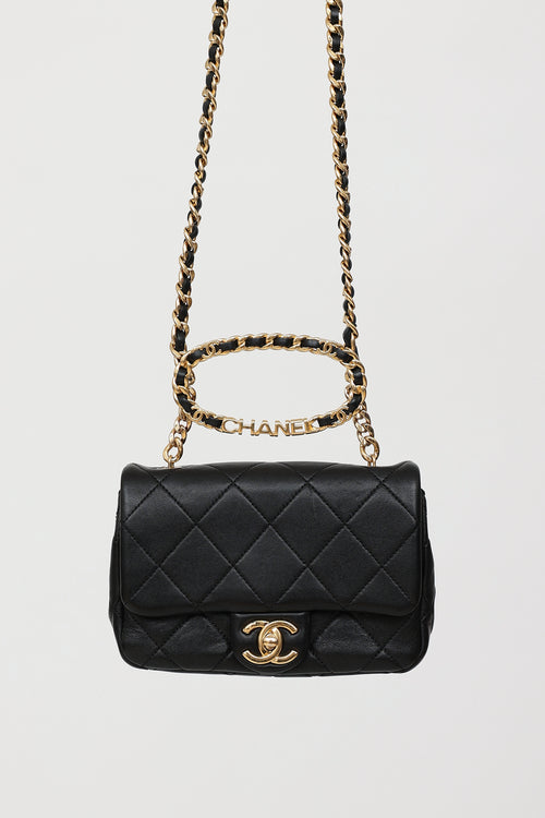 Chanel Cruise 2023 Round Top Handle Mini Flap Bag
