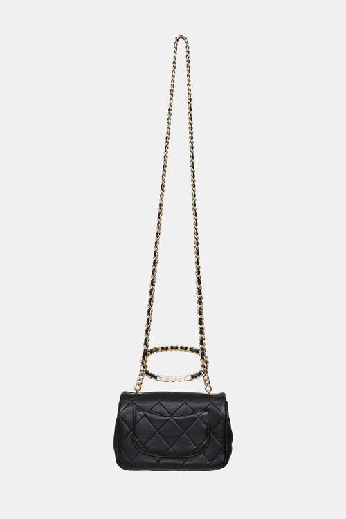 Chanel Cruise 2023 Round Top Handle Mini Flap Bag