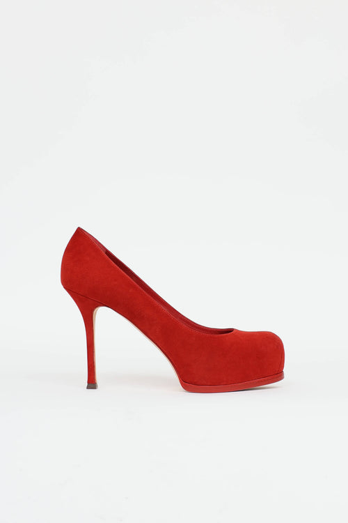 Saint Laurent Suede Tribtoo Pump