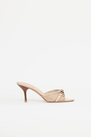Gucci Bamboo Horsebit Heeled Mule
