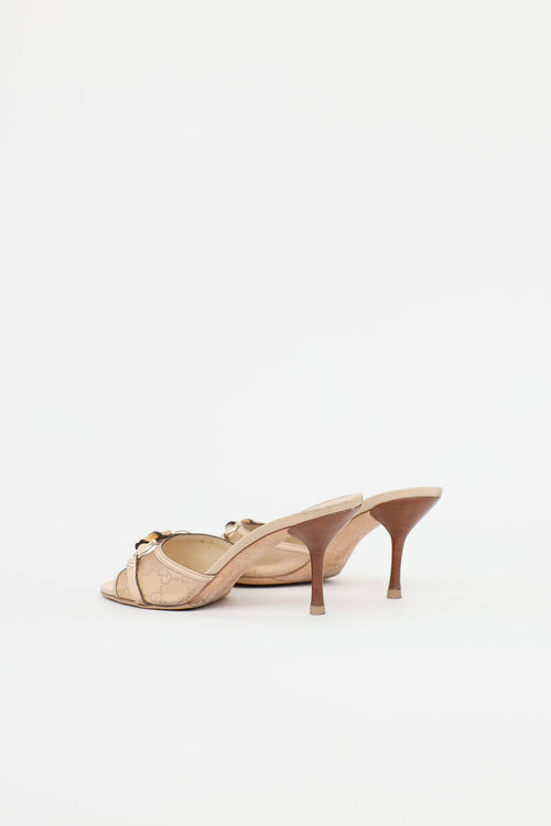Gucci Bamboo Horsebit Heeled Mule