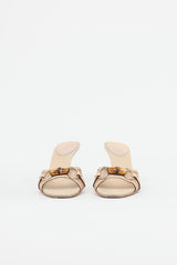 Gucci Bamboo Horsebit Heeled Mule