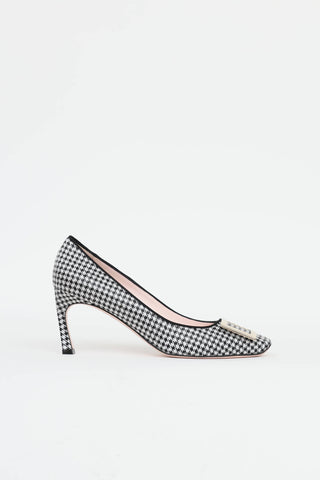 Roger Vivier Houndstooth Trompette Pump