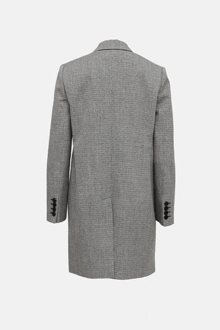 Wool Single Breasted Coat