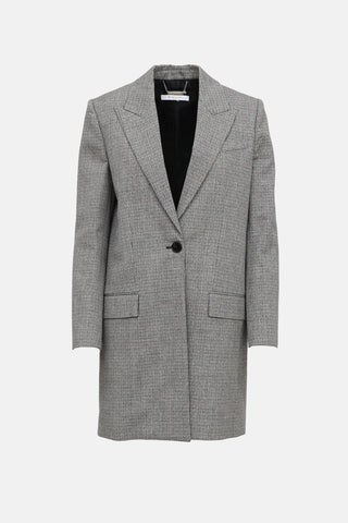 Wool Single Breasted Coat