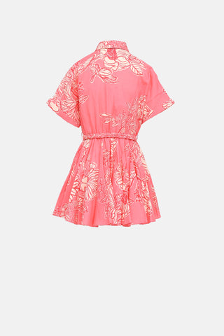 Hermant & Nandita Floral Short Sleeve Dress