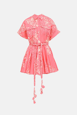 Hermant & Nandita Floral Short Sleeve Dress