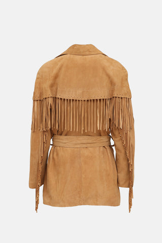 VSP Archive Suede Fringe Zip Jacket