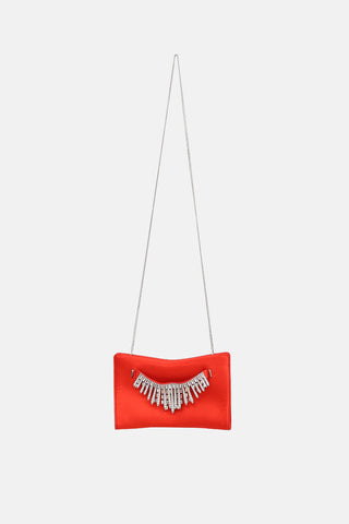 Jimmy Choo Venus Satin Crystal Clutch