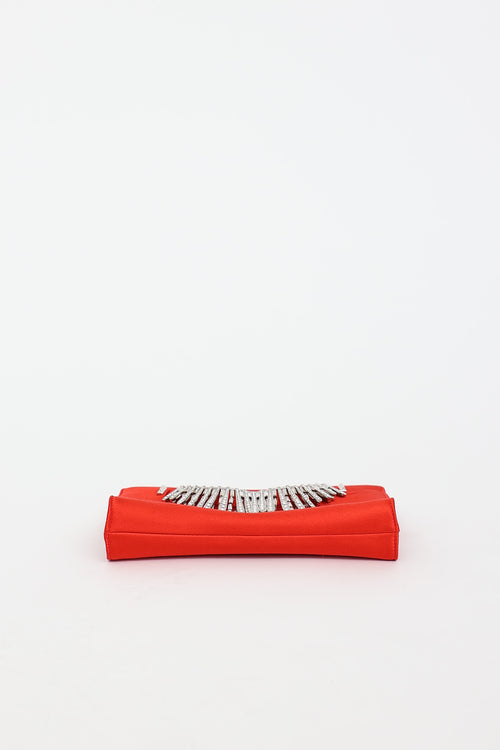 Jimmy Choo Venus Satin Crystal Clutch