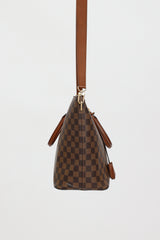 Louis Vuitton 2014 Damier Ebene Belmont MM Tote Bag