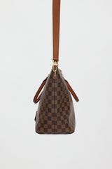 Louis Vuitton 2014 Damier Ebene Belmont MM Tote Bag