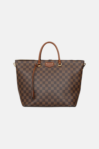 Louis Vuitton 2014 Damier Ebene Belmont MM Tote Bag
