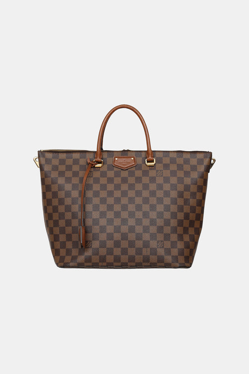 Louis Vuitton 2014 Damier Ebene Belmont MM Tote Bag