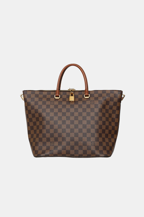 Louis Vuitton 2014 Damier Ebene Belmont MM Tote Bag