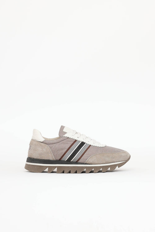 Brunello Cucinelli Monili Lace Up Sneaker