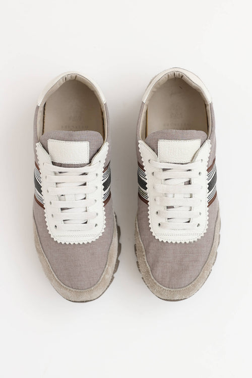 Brunello Cucinelli Monili Lace Up Sneaker