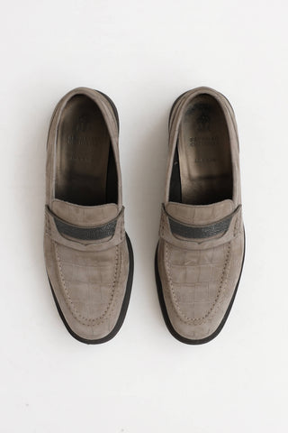 Brunello Cucinelli Embossed Monilli Loafer