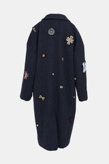 Cinq à Sept Gravis Patch Wool Coat