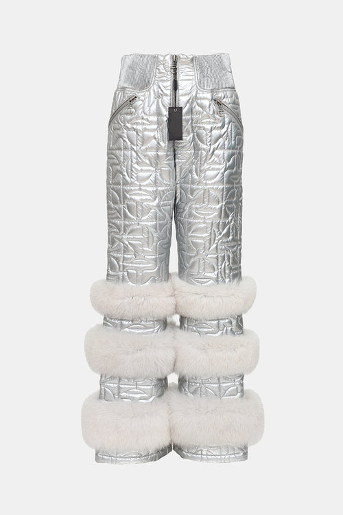Moose Knuckles x Telfar Quilted Fur Trim Pants