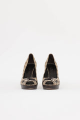 Gucci Monogram Horsebit Pump