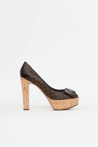 Louis Vuitton Monogram Cork Pump