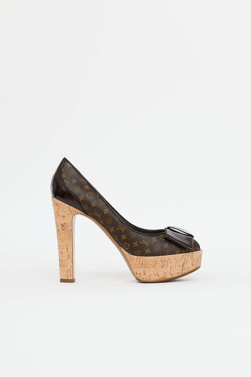 Louis Vuitton Monogram Cork Pump