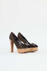 Louis Vuitton Monogram Cork Pump
