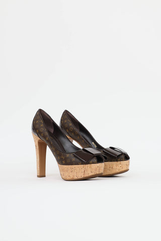 Louis Vuitton Monogram Cork Pump