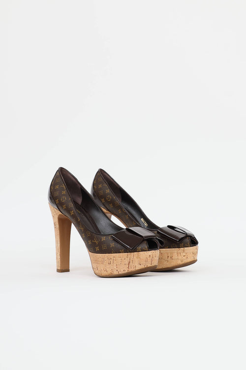 Louis Vuitton Monogram Cork Pump