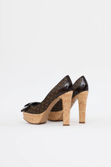 Louis Vuitton Monogram Cork Pump