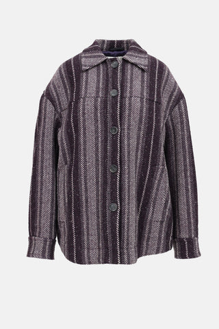 Acne Studios Chevron Wool Coat