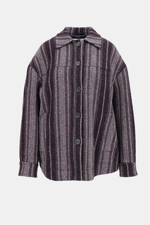 Acne Studios Chevron Wool Coat