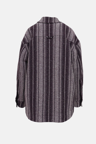 Acne Studios Chevron Wool Coat
