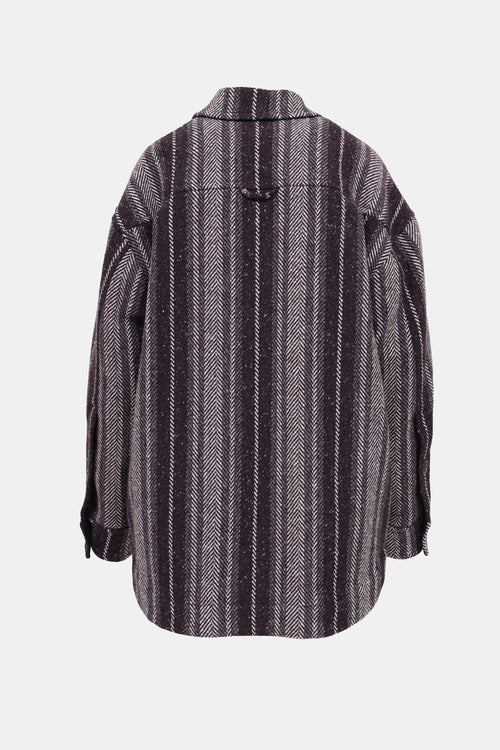 Acne Studios Chevron Wool Coat