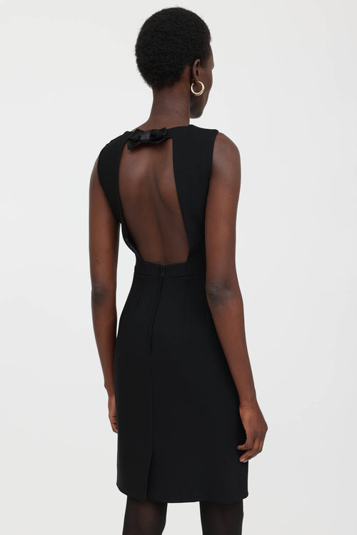 Dolce & Gabbana C. 1990's Bow Open Back Dress