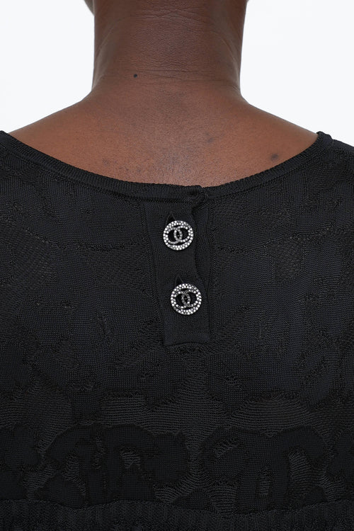 Chanel SS 2020 Knit Ruffle Dress