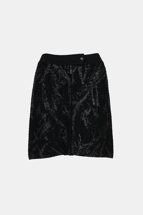 Fall 2011 Knit Printed Jacket & Skirt Co-Ord Set