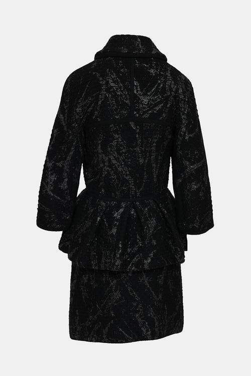 Fall 2011 Knit Printed Jacket & Skirt Co-Ord Set