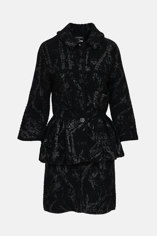 Fall 2011 Knit Printed Jacket & Skirt Co-Ord Set